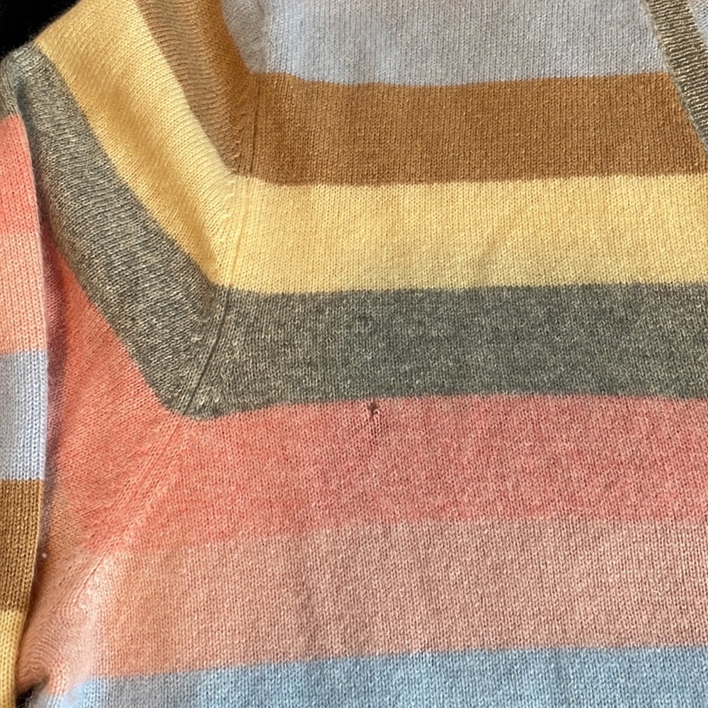 Brooks Brothers Striped Cashmere Sweater. - Picture 2 of 8